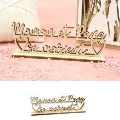 Centre De Table Maman Et Papa Se Marient