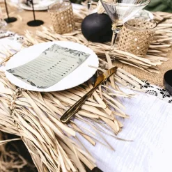 Centre De Table Mariage Feuille De Palmier 40 Cm X 1M