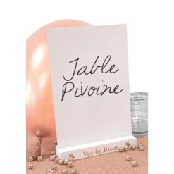 Centre De Table Menu Vive Les Mari S Rose Gold