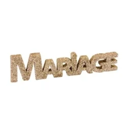 Centre De Table Mot Mariage Paillett Rose Gold