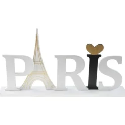 Centre De Table Mot Paris En Bois