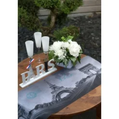 Centre De Table Mot Paris En Bois