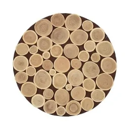 Centre De Table Original Rondin De Bois 30Cm