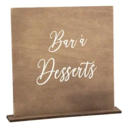 Centre De Table Pancarte Bar A Desserts