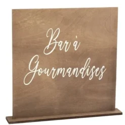 Centre De Table Pancarte Bar A Gourmandise