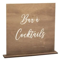 Centre De Table Pancarte Bar A Cocktails