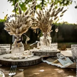 Centre De Table Rondin De Bois 25Cm