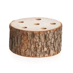 Centre De Table Tronc En Bois Naturel 10Cm X 4 Cm