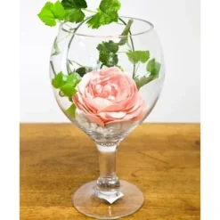 Centre De Table Vase Verre Ballon 30Cm