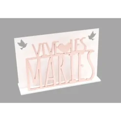 Centre De Table Vive Les Mari S Rose Gold Avec Colombes