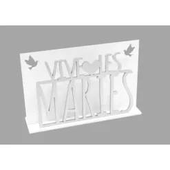 Centre De Table Vive Les Mari S Argent Avec Colombes