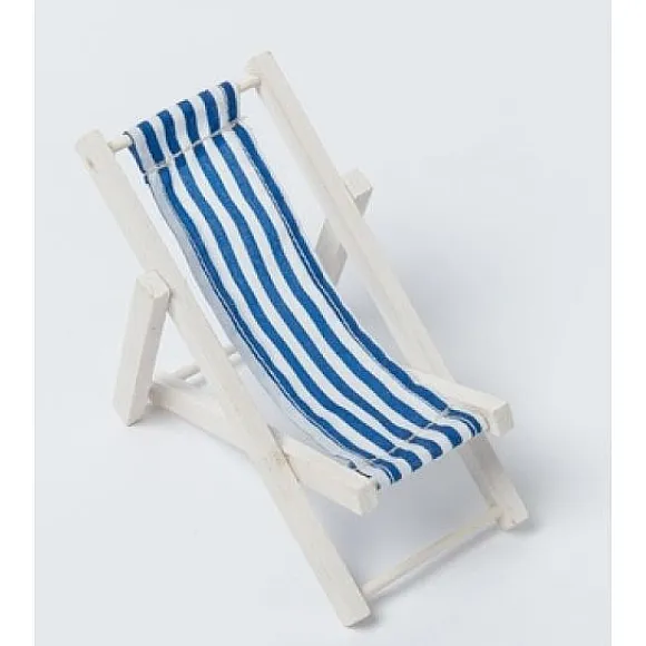 Chaise Longue Bleu Marine 13Cm