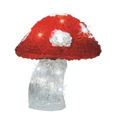 Champignon Lumineux Noel 18Cm 16Led