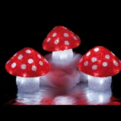 Champignons Lumineux 72 Led X3