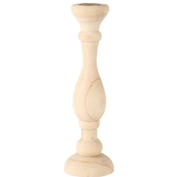 Chandelier Woodie En Bois Et Or