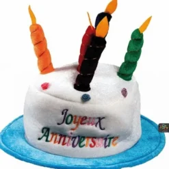 Chapeau Joyeux Anniversaire Velours