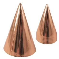 Chapeau Pointu Carton Rose Gold X6Pcs