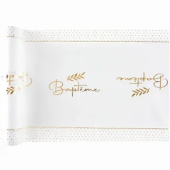Chemin De Table Bapt Me Or 29 Cm X 3 M Tres