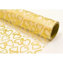 Chemin De Table Coeur Ecru