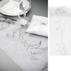 Chemin De Table Colombe En Tissu Intiss 30Cm X 5 M Tres