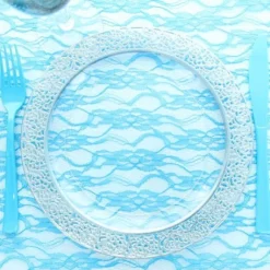 Chemin De Table Dentelle R Tro Turquoise
