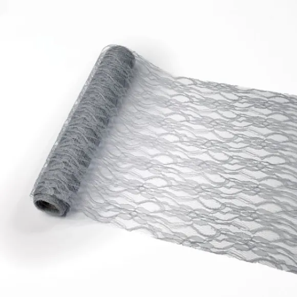 Chemin De Table Dentelle R Tro Gris