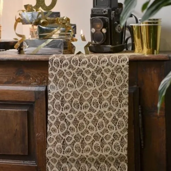 Chemin De Table Dentelle Cuivre