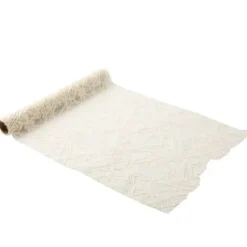 Chemin De Table Dentelle L'Adorable Ivoire
