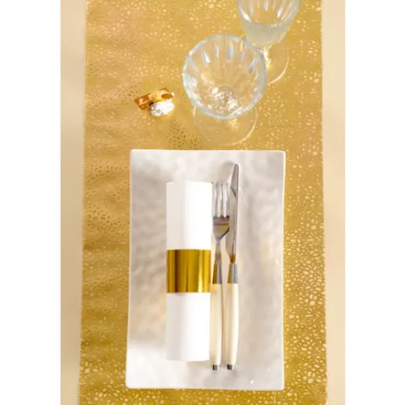 Chemin De Table Dentelle Dor