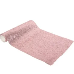 Chemin De Table Eblouissant A Paillettes Rose Gold
