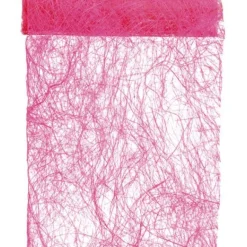 Chemin De Table En Abaca Fuchsia 30Cm