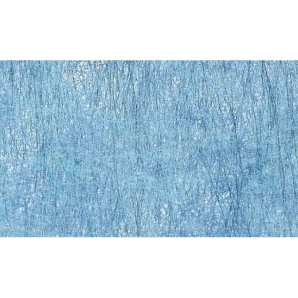 Chemin De Table En Abaca Turquoise Cheveux D'Ange