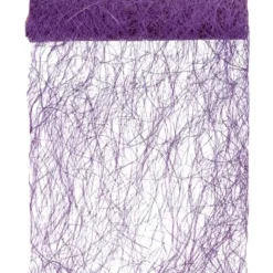 Chemin De Table En Abaca Prune 30Cm