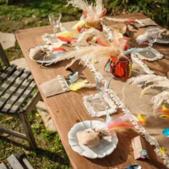 Chemin De Table En Jute Frange 5 M Tres