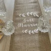 Chemin De Table En Jute Just Married