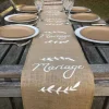 Chemin De Table En Jute Mariage