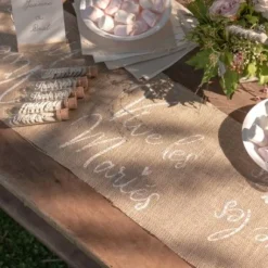 Chemin De Table En Jute Vive Les Mari S