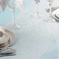 Chemin De Table En Tulle Paillet