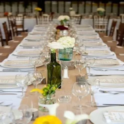 Chemin De Table En Vrai Toile De Jute X 5M