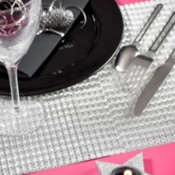 Chemin De Table Fantaisie Argent 30Cm X 5 M Tres