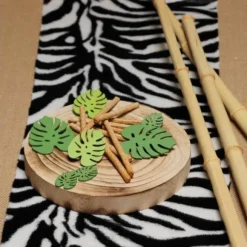 Chemin De Table Fourrure Zebre