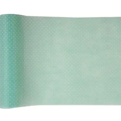 Chemin De Table Intisse Plumetis Vert