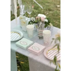 Chemin De Table Intisse Plumetis Blanc