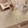 Chemin De Table Joyeux Anniversaire Kraft 28Cm X 3 M Tres