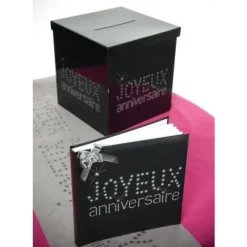 Chemin De Table Joyeux Anniversaire Blanc