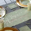 Chemin De Table Joyeux Anniversaire Vert Sauge 28Cm X 3 M Tres