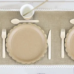 Chemin De Table Jute Et Dentelle 300X30Cm