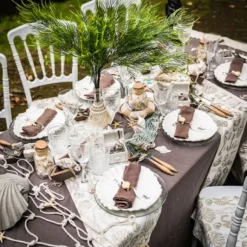 Chemin De Table Lin Coquillage