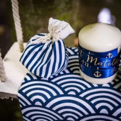 Chemin De Table Lin Ecaille Marine