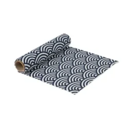 Chemin De Table Lin Ecaille Marine